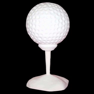 Golfball Primed Fiberglass Sculpture Icon Poly
