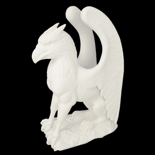 Griffin Primed Fiberglass Sculpture Icon Poly