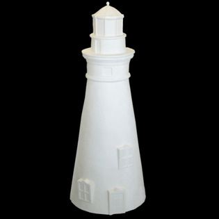 Lighthouse Primed Fiberglass Sculpture Icon Poly