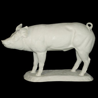 Market Pig Primed Fiberglass Sculpture Icon Poly