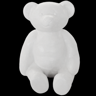 Teddybear Primed Fiberglass Sculpture Icon Poly